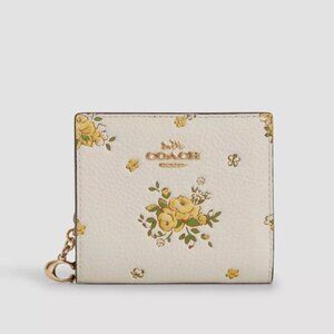Coach Snap Wallet with Floral Print